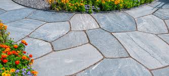 Garden landscaping and flagstone